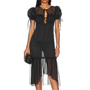 LPA Black High Low Dress